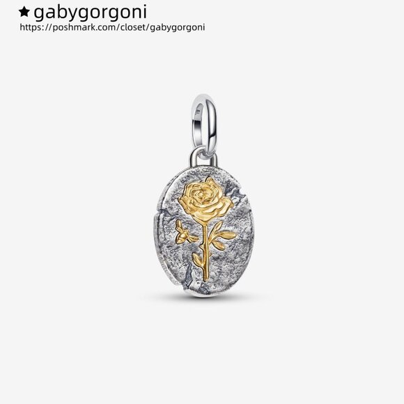 Pandora Rose Medallion Charm - Picture 1 of 6